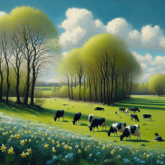 CowsSpringtime